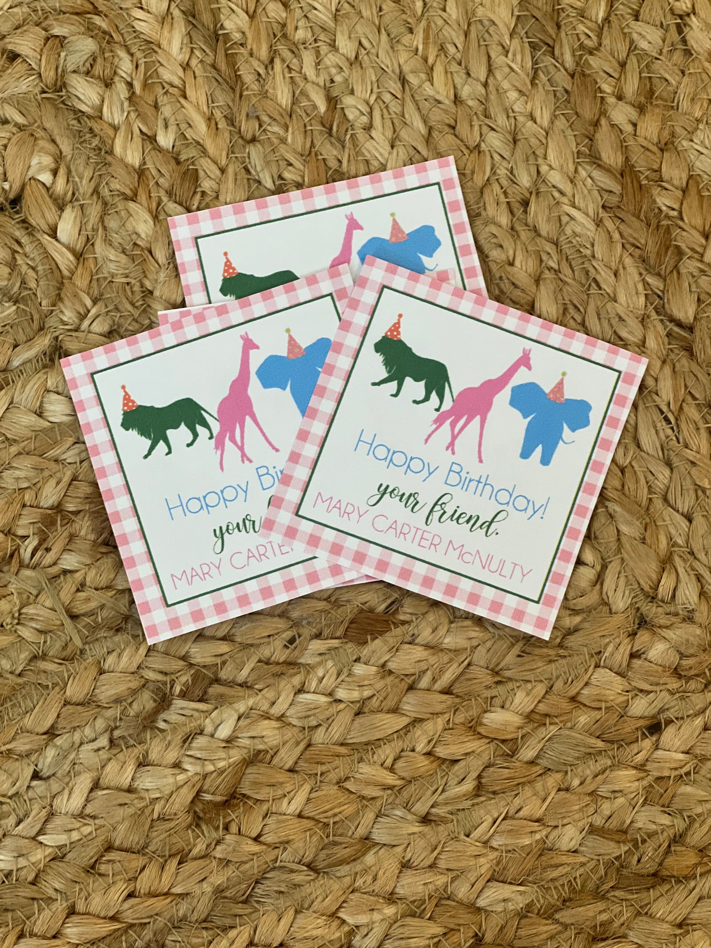 Animal Gift tags
