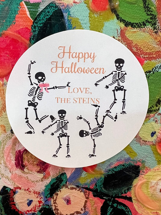 Skeleton dancing stickers
